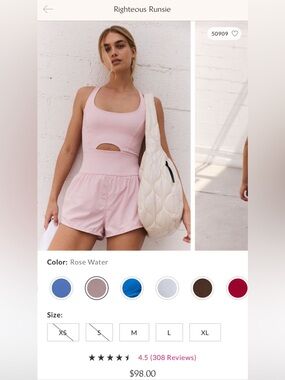 FP Movement by Free People Rose Water Righteous Runsie 
Originally: $98